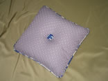 Pillow w/ Contrast Cord And Button