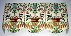Boxed Pleated Valance w/ Scalloped Bottom