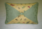 Pillow w/ Contrast Face Fabrics