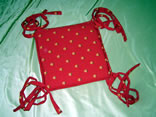 Stool Cushion w/ Long Ties