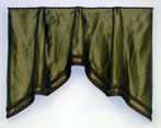 Pleated Valance w/ Shaped Bottom