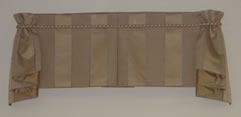Tailored Valance w/ Stacked Overlay Jabots