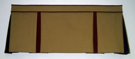 Banded Top Valance w/ Contrast Inserts